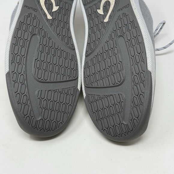 Olukai Nanea Li Shoes Mens 10 Gray Canvas Casual Comfort Lace Up Low Sneakers - Picture 14 of 14